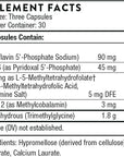 THORNE Methyl-Guard Plus - Active folate (5-MTHF) with Vitamins B2, B6, and B12 - Supports methylation and Healthy Level of homocysteine - Gluten-Free, Dairy-Free, Soy-Free - 90 Capsules