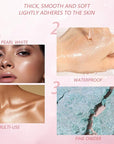 MAEPEOR Face Highlighter Palette 8 Colors Smooth Shimmer Champagne Powder)
