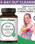 15 Day Gut Cleanse - Natural Plant-Based Colon Cleanser for Digestive Support - Daily Gut Health Supplement for Men & Women -30 Capsules