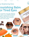 USDA Organic Eye Moisturizer Cream - Rejuvenating and Nourishing Age Defying Balm - Natural Ingredients for Sensitive Skin with Jojoba Oil, Argan Oil for Puffiness, Fine Lines Plus More