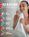 Infinitee xclusives black hand towels
