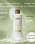 RAW SUGAR Sensitive Skin Simply Body Wash - Green Tea + Cucumber + Aloe Vera, Moisturizing & Brightening Bath & Shower Gel, Sulfate-Free, Paraben-Free & Vegan (Pack of 3)