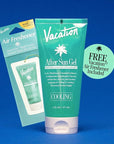 VACATION After Sun Gel + Airfreshener Bundle, Soothing Aloe Vera Gel for Sunburn Relief, Hydrating After Sun Care, Non-Sticky Cooling Aloe Gel, Sunburn Relief, Alcohol Free, 6 fl. oz.