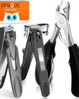 Toenail Clippers for Seniors Thick Toenails, DRMODE Heavy Duty Toe Nail Clippers for Men Thick Ingrown Nails with Wide Opening, Large 360 Degree Rotary Anti-Splash Finger Nail Clippers Adult w Catcher