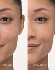 No Makeup Makeup Long-Lasting Lightweight Foundation & Brush Duo | Cruelty-Free, Fragrance-Free, Buildable, Transfer-Proof Makeup (Almond)