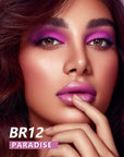 MAKI YIKA Pink Lipstick for Women Metallic Lipsticks Glitter Long Lasting Lipstick No Smudge No Transfer Liquid Lip Gloss (BR012 Paradise)