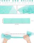 UJFQBH 2 Pieces African Bath Sponge African Net Long Net Bath Sponge Exfoliating Shower Body Scrubber Back Scrubber Skin Smoother,Great for Daily Use (Green)