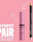 NYX PROFESSIONAL MAKEUP Butter Gloss, Non-Sticky Lip Gloss - Eclair (Pink)