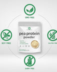DEAL SUPPLEMENT Unflavored Pea Protein Powder, 5lbs – Premium North American Grown Peas – Easily Digested Isolate Form – Great for Shakes, Bars, or Snacks – 27g Protein Serving, Soy Free, Vegan
