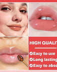 3PCS Bee Lip Balm Honey Pot Products(Honey+Strawberry+Watermelon)