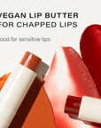 Melixir Vegan Lip Butter (12 Colors), Hydrating Tinted Lip Balm Stick, Bee-Free, Petrolatum-Free, Plant-Based, Moisturizes Dry & Chapped Lips With Shea Butter, Sheer, Natural Finish - #16 Wine Stain