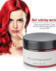 Red Temporary Hair Color Wax Spray - Hair Styling Clay 4.23 oz, Easy Washout for Halloween Cosplay, Party (Red)