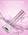 Wet & Dry Electric Razor for Women Body Razors 4-in-1 Facial Hair Remover Electric Shaver and Facial Hair Remover Painless Ladies Body Razors for Nose Face Body Leg Bikini Arm Hair