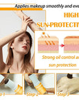 Mineral Sunscreen Setting Powder SPF 50++,Oil Control Long Sunscreen Powder
