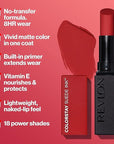 REVLON Lipstick, ColorStay Suede Ink, Built-in Primer, Infused with Vitamin E, Waterproof, Smudge-proof, Matte Color, 004 Pure Talent, 0.09 oz.