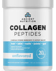 Ancient Nutrition Collagen Peptides, Collagen Peptides Powder, Unflavored Hydrolyzed Collagen, Supports Healthy Skin, Joints, Gut, Keto and Paleo Friendly, 38 Servings, 20g Collagen per Serving