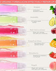 6PCS Roll On Lip Gloss Set, Fruity Flavors Moisturizing Lip Oil,Kids Lip care,Transparent Plumping Lip Gloss,Kid Friendly, Party Gift