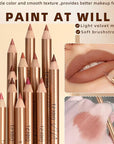 12PCS Matte Lip Liner Set,Waterproof Lipstick Liner Slim,High Pigmented Creamy Lipliners Pencil,Non-fading Long Lasting Lip Liner Pencil for Women