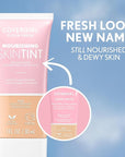 COVERGIRL Clean Fresh Nourishing Skin Tint, 590 Tan/Rich, Liquid Foundation, Dewy Finish, Infused with Coconut & Aloe, Vegan Formula