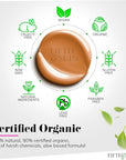 Fifth & Skin: Better’n Ur Skin Liquid Foundation (DEEP TAN) - Natural, Organic, Vegan, Cruelty-Free - Gluten-Free Beauty with Buildable Coverage and Palm-Free Luxury - 1 oz