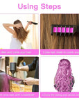 MSDADA New Hair Chalk Comb Temporary Hair Color Dye for Girls Kids with Light Color Hair, Washable Hair Chalk for Girls Age 4 5 6 7 8 9 10 Birthday Cosplay DIY, Easter (Purple & Pink)