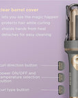 INFINITIPRO by CONAIR Curl Secret Automatic Curling Iron - 1 1/4-inch Barrel - Hair Curler for All Hair Types and Medium to Long Hair Lengths - Dual Voltage for Worldwide Travel