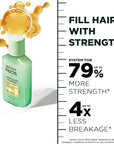 Garnier Fructis Hair Filler Strength Repair Serum Treatment with Vitamin Cg, Hair Serum for Weak, Damaged Split Ends, 3.8 Fl Oz, 1 Count