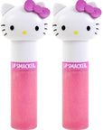 Lip Smacker Lippy Pals Swirls, Sanrio Hello Kitty, Flavored Moisturizing & Smoothing Soft Shine Lip Balm, Hydrating & Protecting Fun Tasty Glossy Finish, Cruelty-Free & Vegan - Kiwi (Pack of 2)