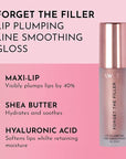 Lawless Forget the Filler Lip Plumping Line Smoothing Gloss - Candy Sky - Premium Volumizing Lip Gloss with Natural Ingredients Designed to Plump, Firm, and Hydrate Lips 0.11 oz
