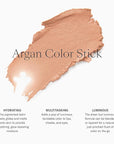 Josie Maran 3-Piece Color Makeup Kit - Argan Oil-Based Makeup Balm for Lips, Cheeks and Eyes, Hyaluronic Acid Lip Plumper & Argan Black Mascara (3 Piece Set)