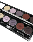 Matte Purple Vegan Eyeshadow Palette; Talc, Paraben & Cruelty Free
