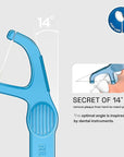 REACH Dental Floss Picks, Mint, Plaque Remover for Teeth, for Hard to Reach Areas, Easy Grip Handle, Comfortable Multi-Use Flosser for Adults, Oral Care, PFAS Free, 90 Count