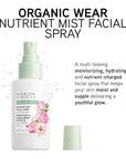 Physicians Formula Organic Wear Nutrient Mist Facial Spray, Botanical Infused, Dermatologist Approved, Vegan, Gluten Free, Tone, Balance, And Prep Skin