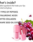 Amuse SEOUL BEBE TINT - 08 GRAPE BEBE | 24-hour Long-lasting Lip Stain, Plumping, Hydrating, Moisturizing, No Peel Off, Lip Care, Treatment, Non Sticky, Korean Lip Tint for Dry Lips