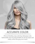 2 PCS Natural Essence Extract Silver Hair Dye, 2-In-1 Silver Hair Dye Permanent Hair Color