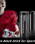 MEICOLY Black Face Paint,Eye Black Stick for Sports,Baseball Softball Football Lacrosse,Easy to Color Athletes Sporting,Smooth Halloween Face Body Paint Stick,0.5Oz