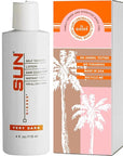 Sun Laboratories By Giesee Dark Sunsation Sunless Tanning Lotion 4 oz - Fragrance-Free, Non-Toxic, Organic Tanning Lotion, Dark Self Tanner, Natural Self Tanning Lotion for Face and Body