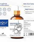 HIQILI 30 ml Grapefruit Essential Oil, for Diffuser, Skin Care,100% Pure and Natural - 1 Fl Oz