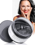 Hair Wax Color, Black, Hair Wax Dye Hair Styling Clay 4.23 oz - Easy Washout Black Hair Color Wax for Halloween Party, Cosplay