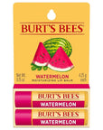 Burt's Bees Lip Balm - Watermelon, Lip Moisturizer With Responsibly Sourced Beeswax, Tint-Free, Natural Origin Conditioning Treatment, 2 Tubes, 0.15 oz.