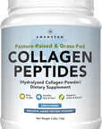 AMANDEAN Collagen Peptides Powder 1kg. Grass-Fed, Enzymatically Hydrolyzed, Type 1 & 3. Agglomerated, Easy to Mix, Unflavored, Non-GMO. Protein with 18 Amino Acids for Healthy Skin, Hair, Nails.