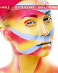 MEICOLY Yellow Face Body Paint,2.37Oz Large Tube Water Based Washable Body Paint,Yellow Face Paint for Halloween Lion Tiger Cosplay Makeup,Professional Face Painting for Adults Kids