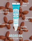 Ruby Kisses Broadway Vita-Lip Clear Lip Gloss (Argan Oil 6 Pack), Ultra-Hydrating & Soothing Formula with Multi-Vitamin Oils, High-Shine Non-Sticky Finish, Protecting Glossy Lip Balm With Vitamin E