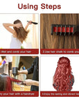 MSDADA New Hair Chalk Comb Temporary Hair Color Dye for Girls Kids, Washable Hair Chalk for Girls Age 4 5 6 7 8 9 10 Birthday Cosplay DIY, Halloween, Independence Day(Red & Blue)