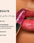 Winky Lux Lavender Glitter Confetti Balm - Hydrating ph Lip Balm, Natural Pink Tint with pH Color Changing, Moisturize & Soften Lips While Leaving Sheer Pink Tint, with Vanilla Scent