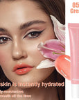 Summer Hydrating Lip Butter Balms Lip Gloss,Natural Vegan Lip Balm Tinted for Instant Moisture,Shine,Hydration Sheer-Tinted,Soothes & Softens Dry Lips,Bálsamo labial hidratante 05#Cream (0.5 FlOz)
