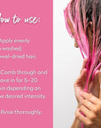 Four Reasons Color Mask INTENSE - Pink – (27 Colors) Intensive Toning Treatment - Color Depositing Conditioner – Semi Permanent Hair Dye for Lightened and Colored Hair– 100% Vegan, 6.76 fl oz