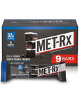 MET-Rx Big 100 Protein Bar, Meal Replacement Bar, 32G Protein, Super Cookie Crunch, 9 Bars (Pack of 1)