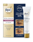 RoC Retinol Correxion Under Eye Cream for Dark Circles & Puffiness, Daily Wrinkle Cream, Anti Aging Line Smoothing Skin Care Treatment for Women and Men, 0.5 oz (Packaging May Vary)