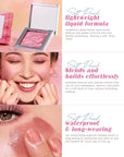 Face Blush Foundation Natural Brightening Silky Moisturizing Sodium Hyaluronate Bakery Crafted Glittering Powder